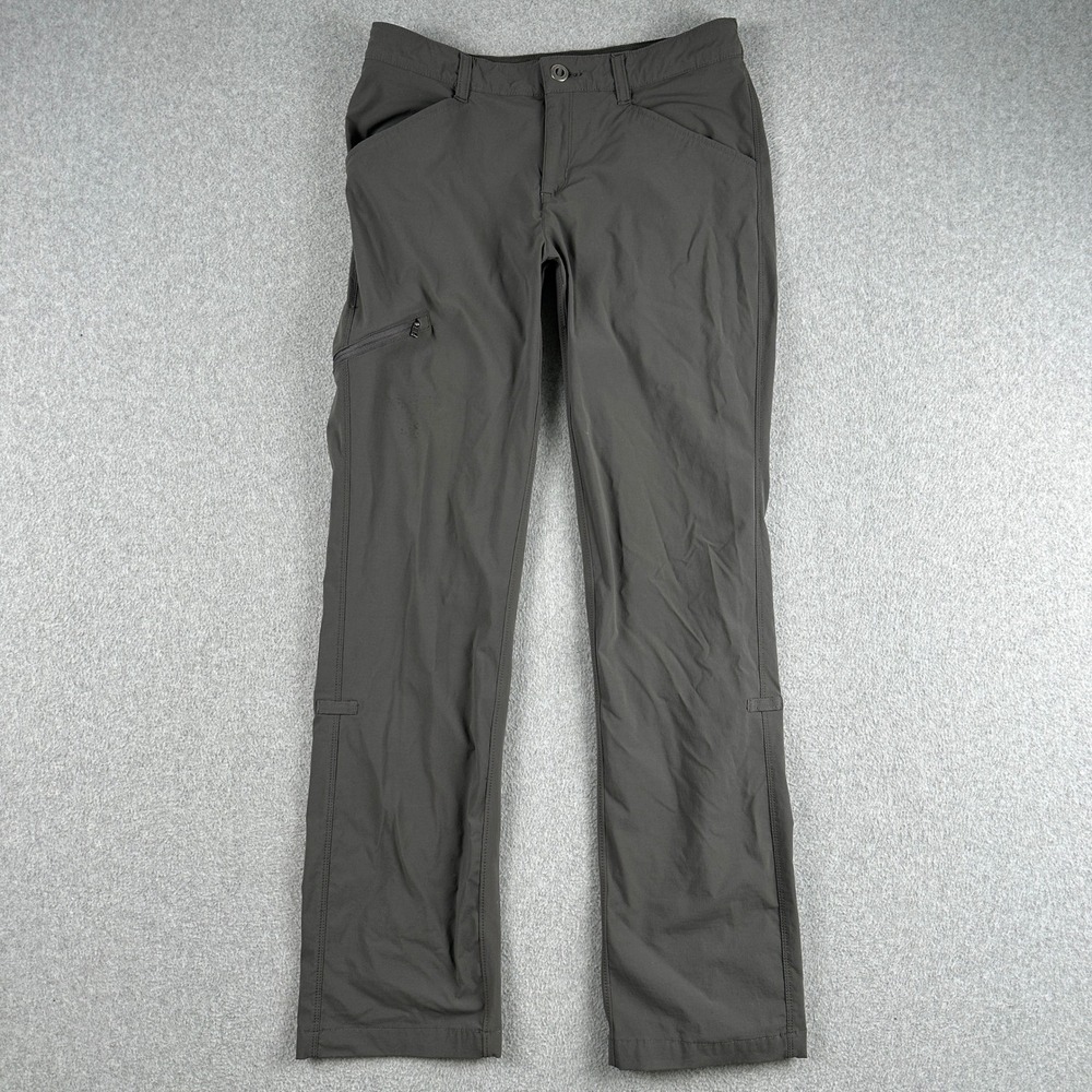 Patagonia Pants Womens 4 Gray Quandary Hiking Outdoor Straight Leg Stretch